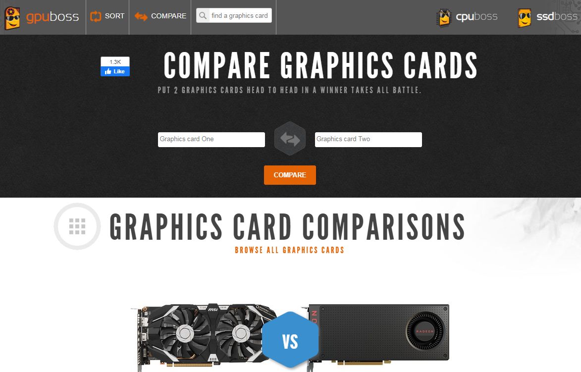 Comparar placas de vídeo de forma facil