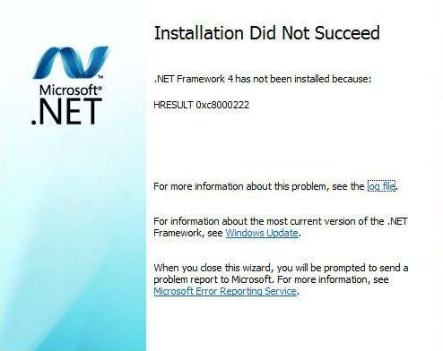 Solución al error HRESULT 0xc8000222 en .Net Framework