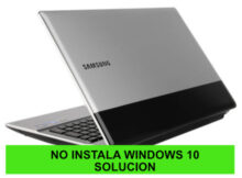 Samsung RV511 no se puede instalar Windows 10 pantalla negra logo congelado