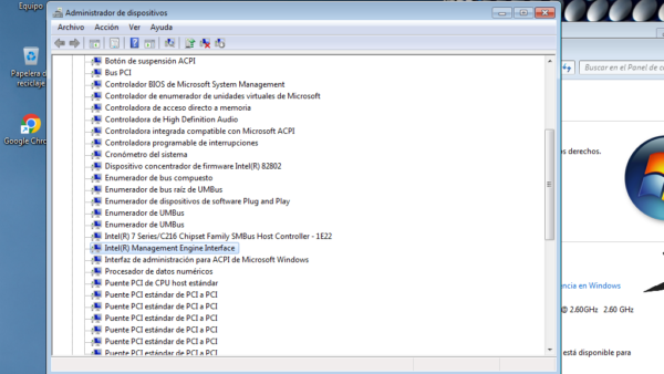 Driver Intel MEI 1C3A Management Engine Interface