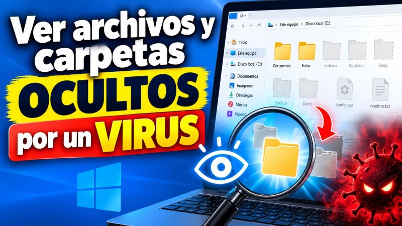 Ver archivos y carpetas ocultos por un virus