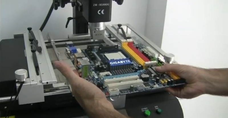 Reparacion de las Placas Madre Gigabyte muestra como repara las Placas Madre
