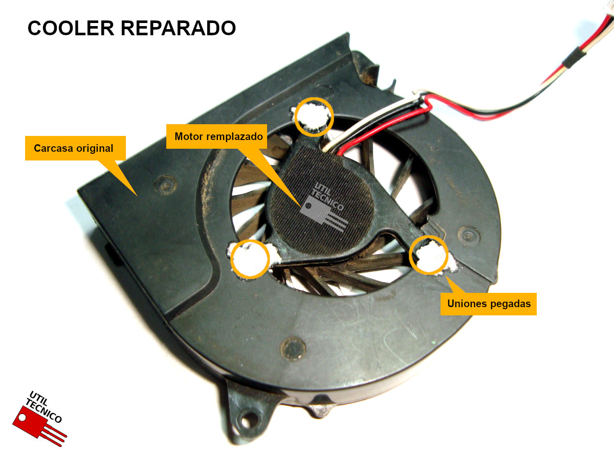 Como reparar un cooler de notebook o portátil