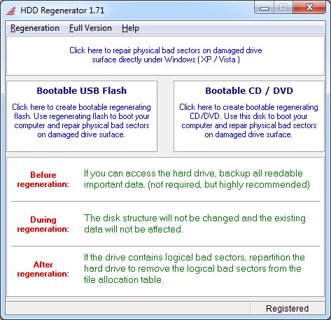 Reparar un disco con HDD Regenerator Reparar un disco con HDD Regenerator