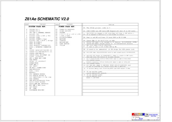 Esquematico Asus Z61AE V2.0