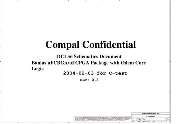 Esquematico Compal LA-2231 Rev 0.3
