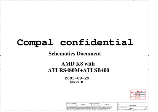 Esquematico Compal LA-2771 Rev 0.8