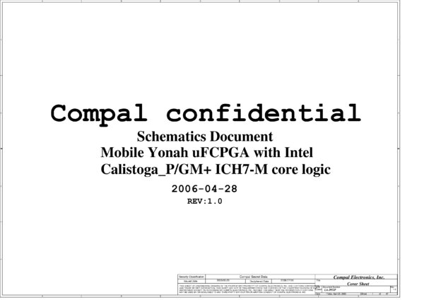 Esquematico Compal LA-2952P Rev 1.0