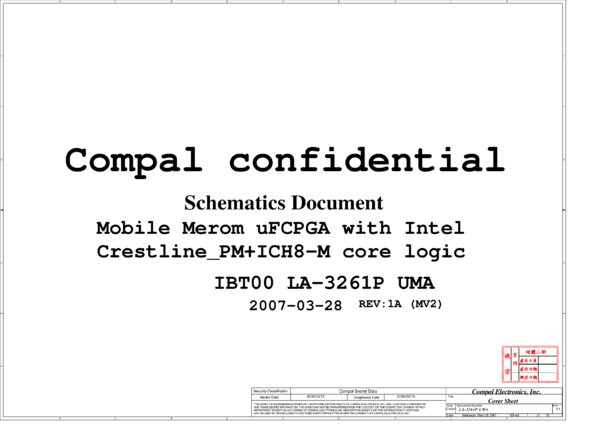 Esquematico Compal LA-3261P