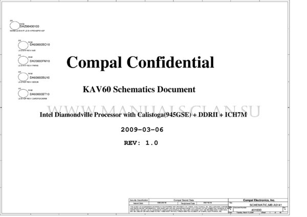 Esquematico Compal LA-5141P (5142P 5143P)