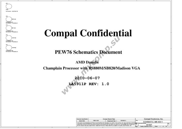 Esquematico Compal LA-5911P