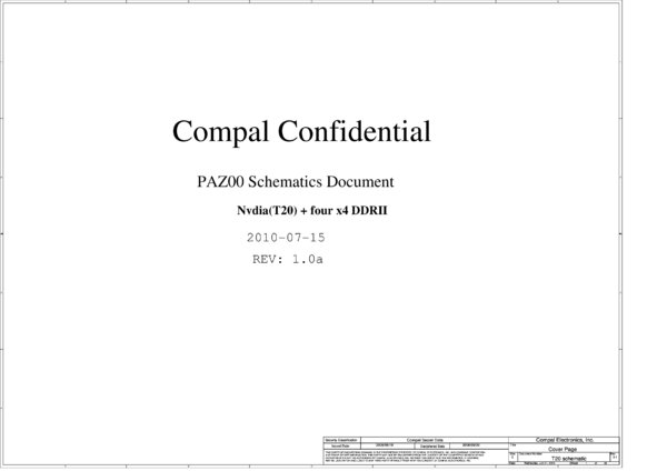 Esquematico Compal LA-5952P PAZ00 (T20)