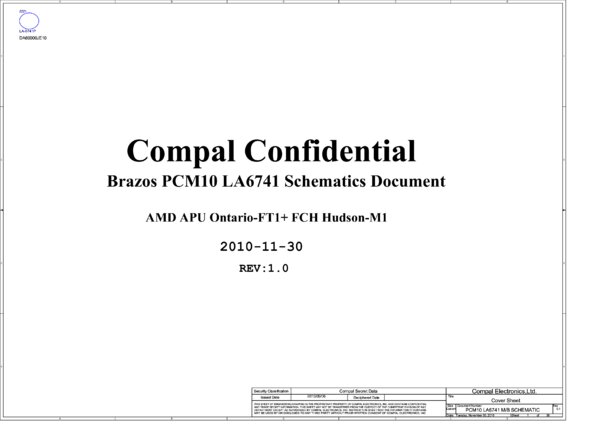 Esquematico Compal LA-6741P