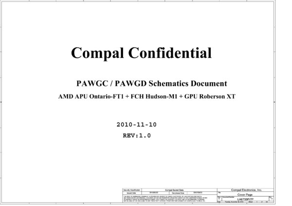 Esquematico Compal LA-6755P LA-6757P Rev 1.0 (Lenovo G475)