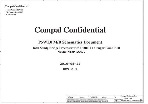 Esquematico Compal LA-6901P