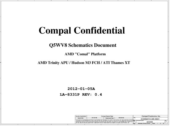 Esquematico Compal LA-8331P