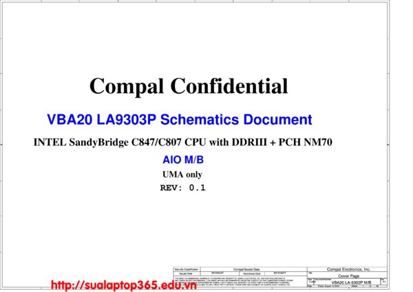 Esquematico Compal LA-9303P