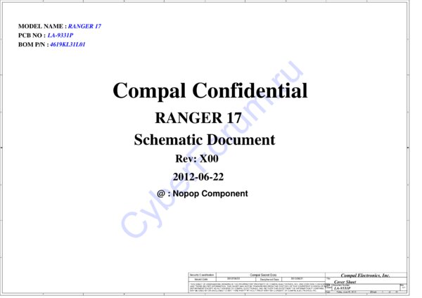 Esquematico Compal LA-9331P Rev 0.1