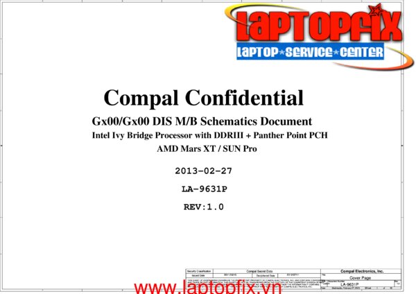 Esquematico Compal LA-9631P