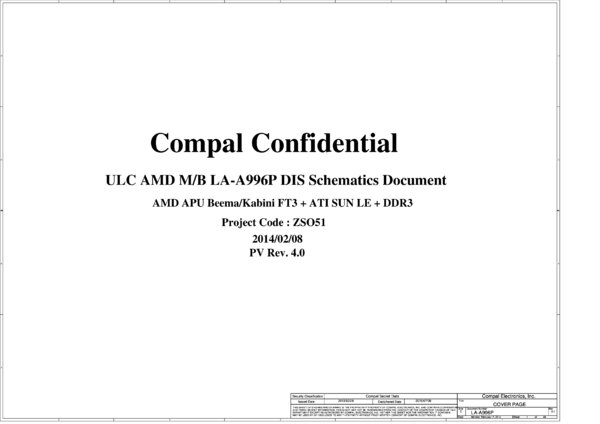 Esquematico Compal LA-A996P R4.0