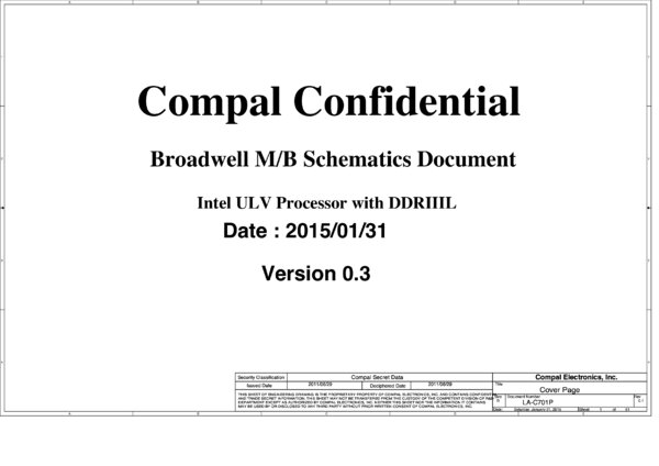 Esquematico Compal LA-C701P Rev 01