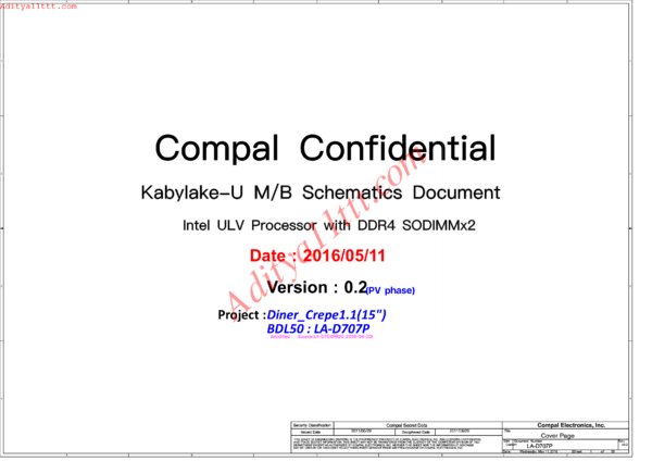 Esquematico Compal LA-D707P _ LA-D704P