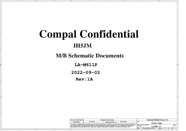 Esquematico Compal LA-M611P Rev1a