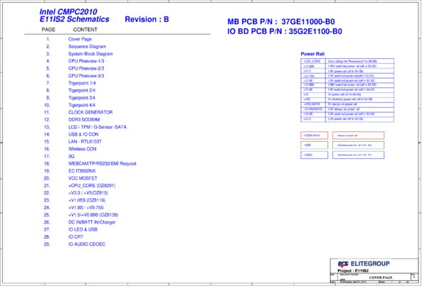 Esquematico ECS E11IS2 (netbook-G2)