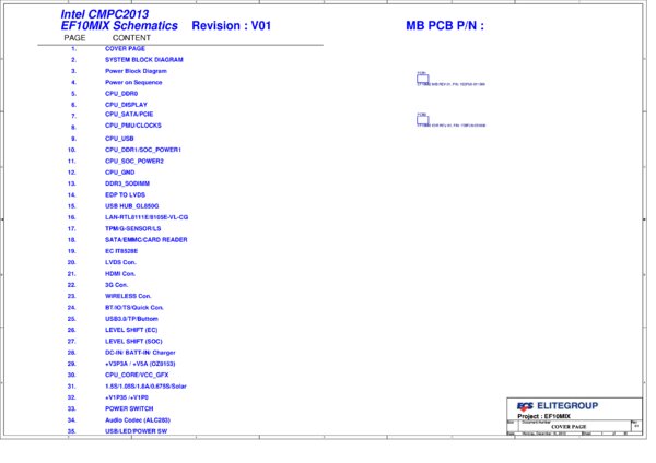 Esquematico ECS EF10MIX (netbook-G5)