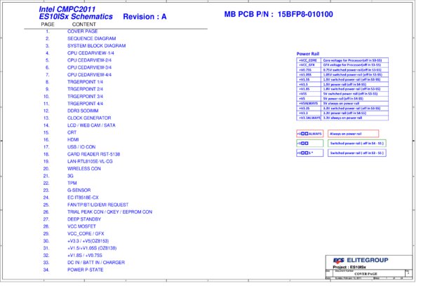 Esquematico ECS ES10ISX (netbook-G4)
