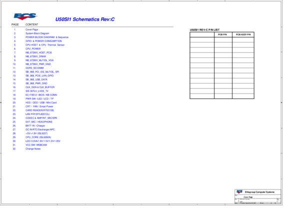 Esquematico ECS U50SI1 MAX8770