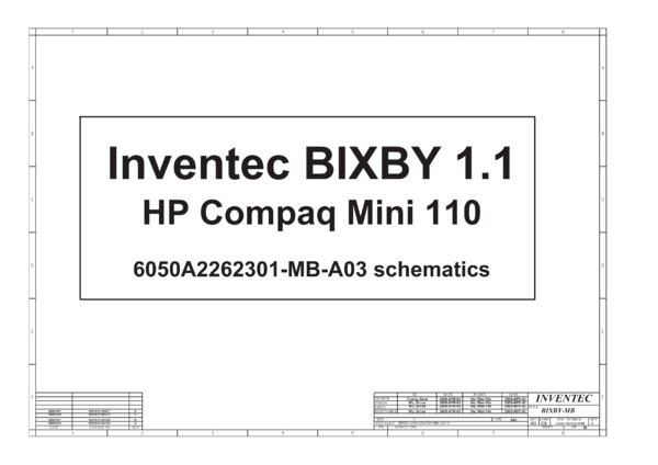Esquematico Inventec 6050A2262301-MB-A03.rev.1.1