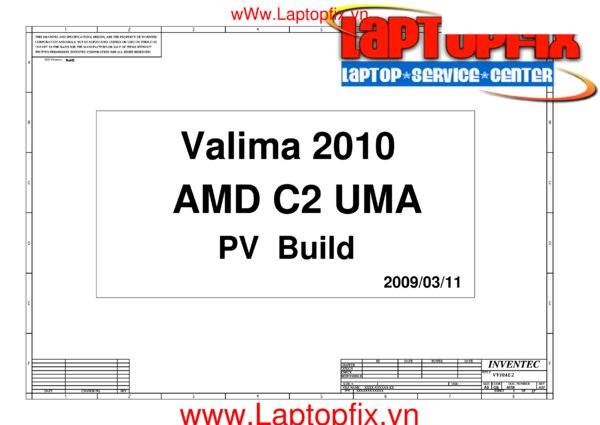 Esquematico Inventec 6050A2364501-MB-A03 UMA