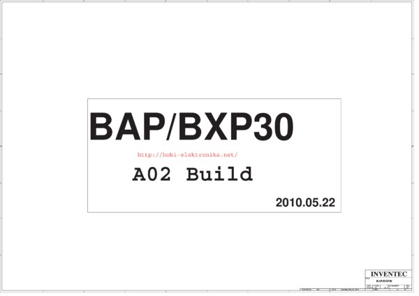 Esquematico Inventec BAP-BXP30