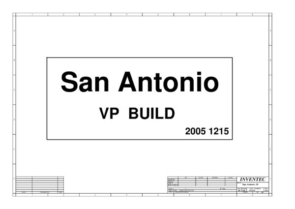 Esquematico Inventec San Antonio Rev A03 (Toshiba A100 A105)