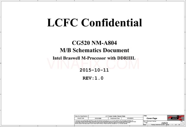Esquematico LCFC NM-A804