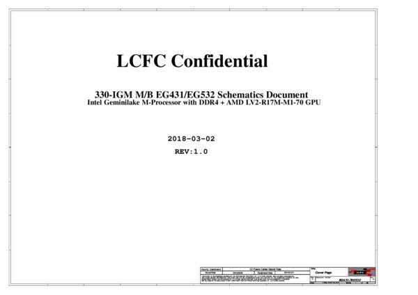 Esquematico LCFC NM-B661 EG431 EG532_MB_V10_20180302 Rev 1.0 Lenovo IdeaPad 330-14IGM