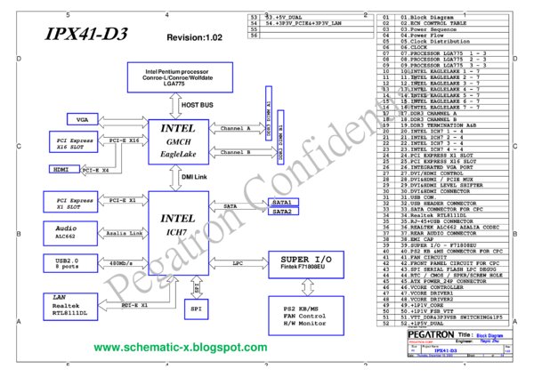 Esquematico Pegatron IPX41-D3 1.02