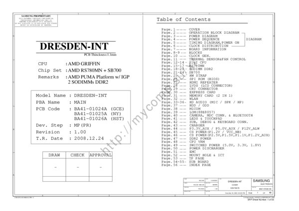 Esquematico Samsung BA41-01024A BA41-01025A BA41-01026A Rev 1.0