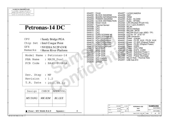 Esquematico Samsung BA41-01666A Rev 1.2