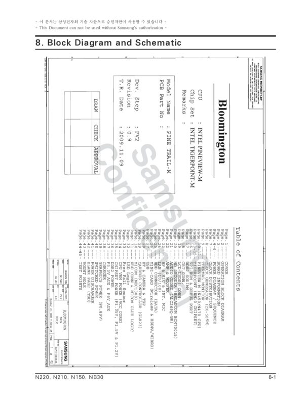 Esquematico Samsung Bloomingtonnp N220 N210 N150 NB30