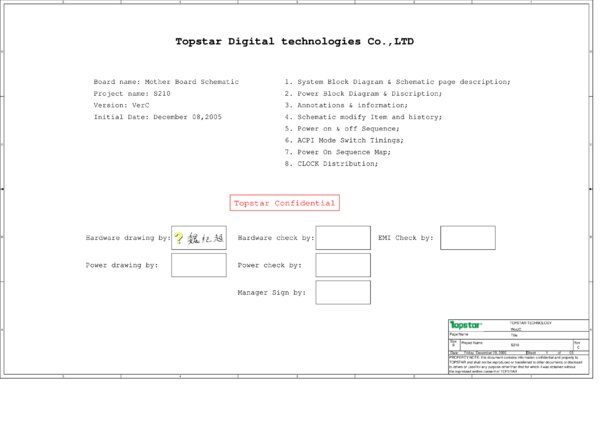 Esquematico Topstar S210 Rev C
