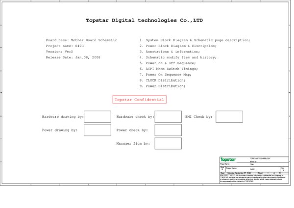 Esquematico Topstar S42G S42C Rev A