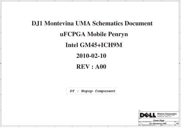 Esquematico Wistron DJ1 Montevina UMA