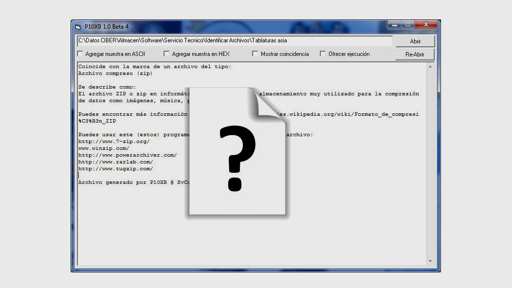 Como identificar archivos desconocidos