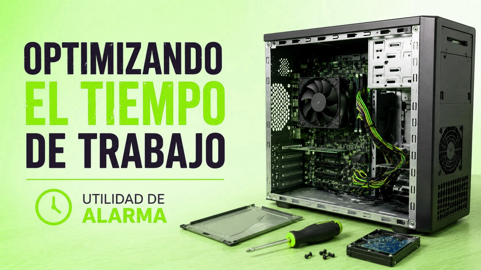 Optimizando el tiempo de trabajo, utilidad de Alarma