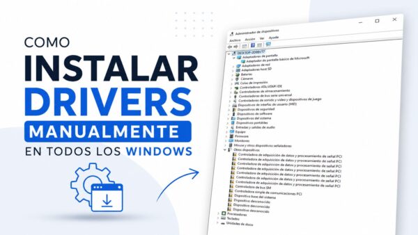 Como instalar drivers manualmente en todos los Windows