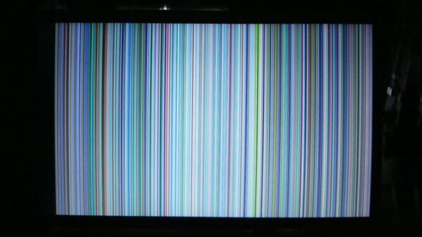 Imágenes de fallas en pantallas de notebook