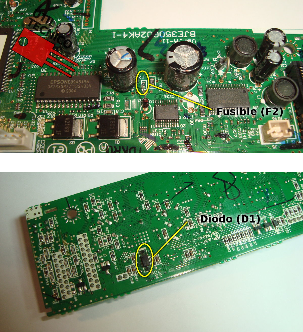 Reparación Impresora Epson TX135 y similares no enciende