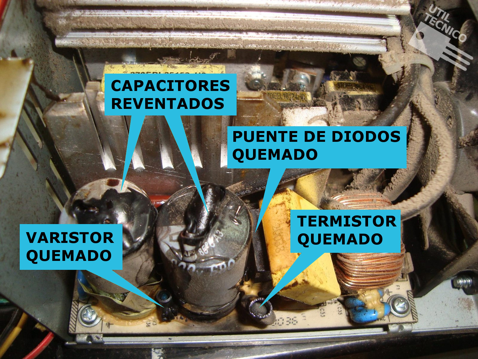 Explosión en fuente por cambiar switch de voltaje 110-220V